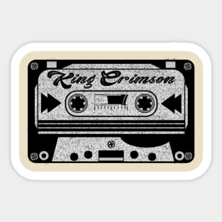 king crimpson cassette Sticker